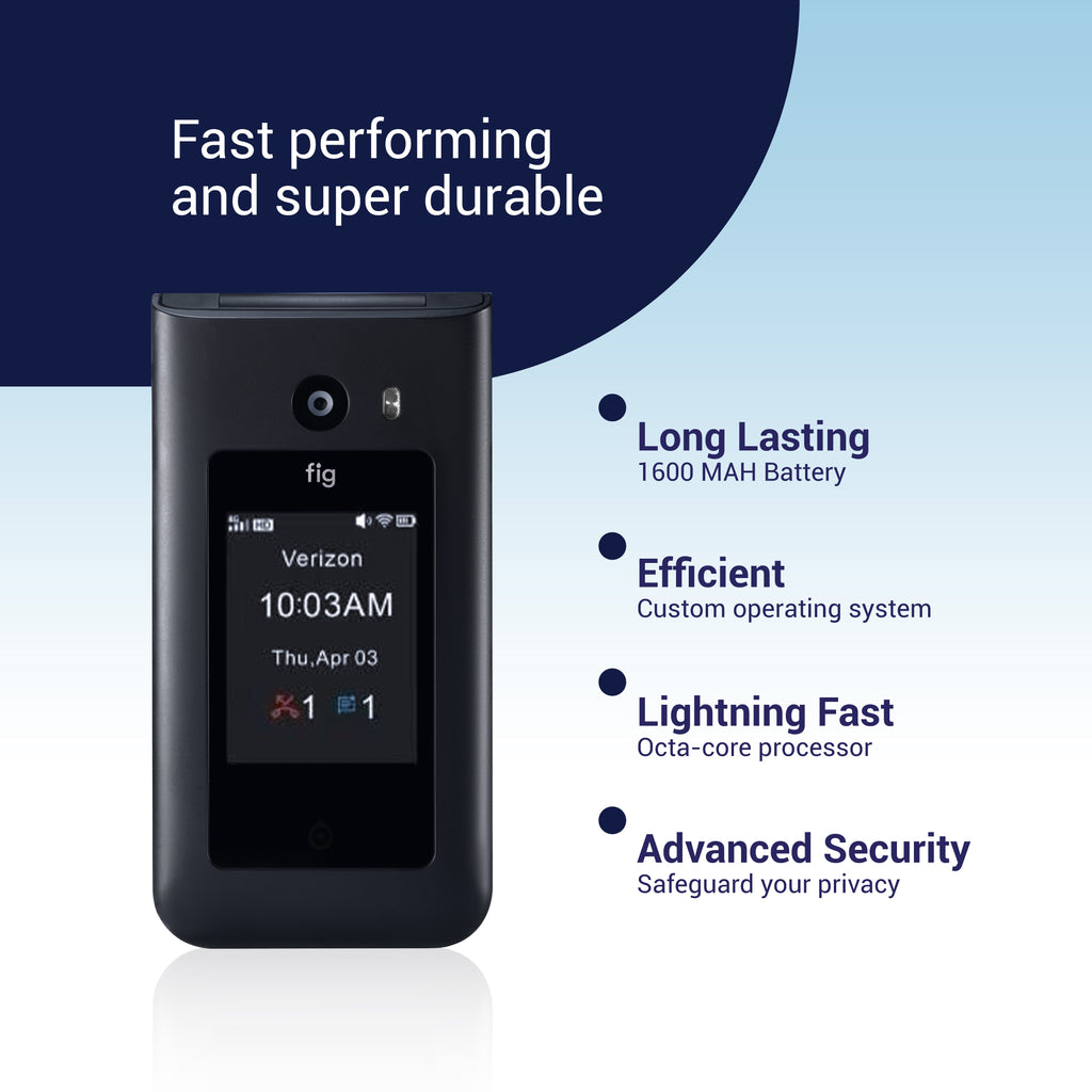 Fig Core non-touch kosher flip phone