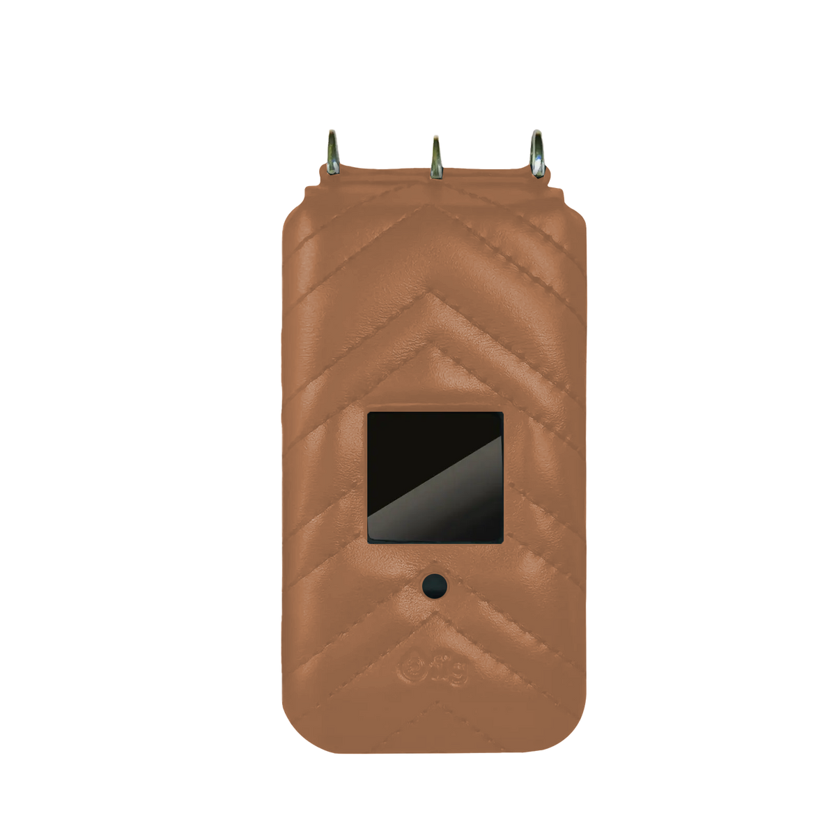 Fig Flip II leather crossbody case, brown