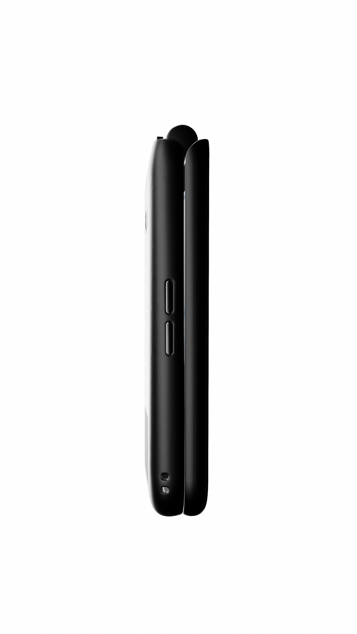 Fig IV kosher flip phone, side angle