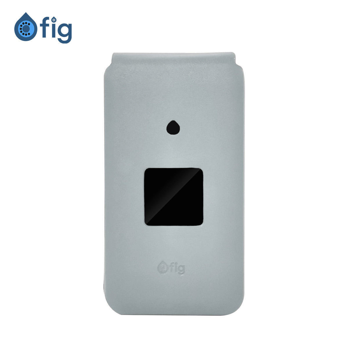 Fig Flip II shockproof leather case, grey