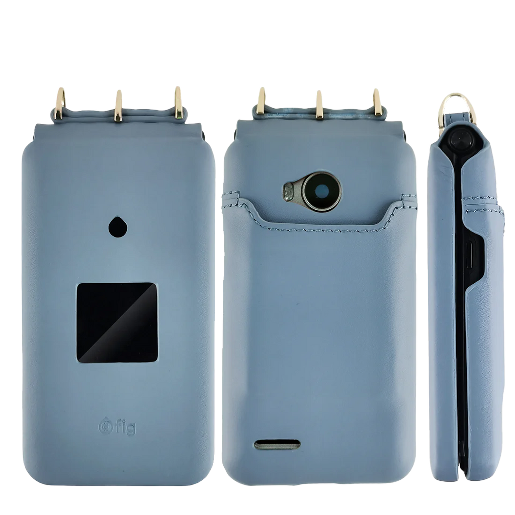 Fig Flip II genuine leather case, back