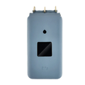 Fig Flip II genuine leather case with strap, light blue