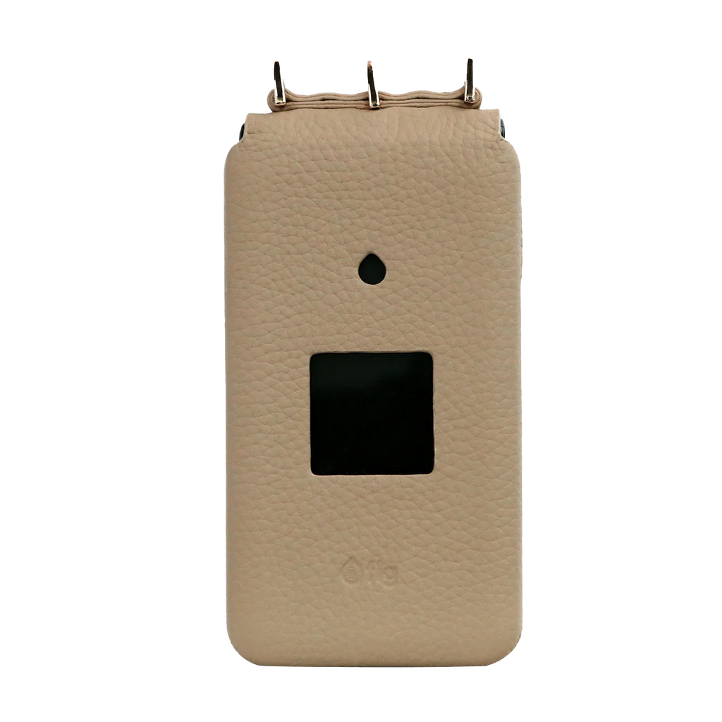 Fig Flip II genuine leather case with strap
