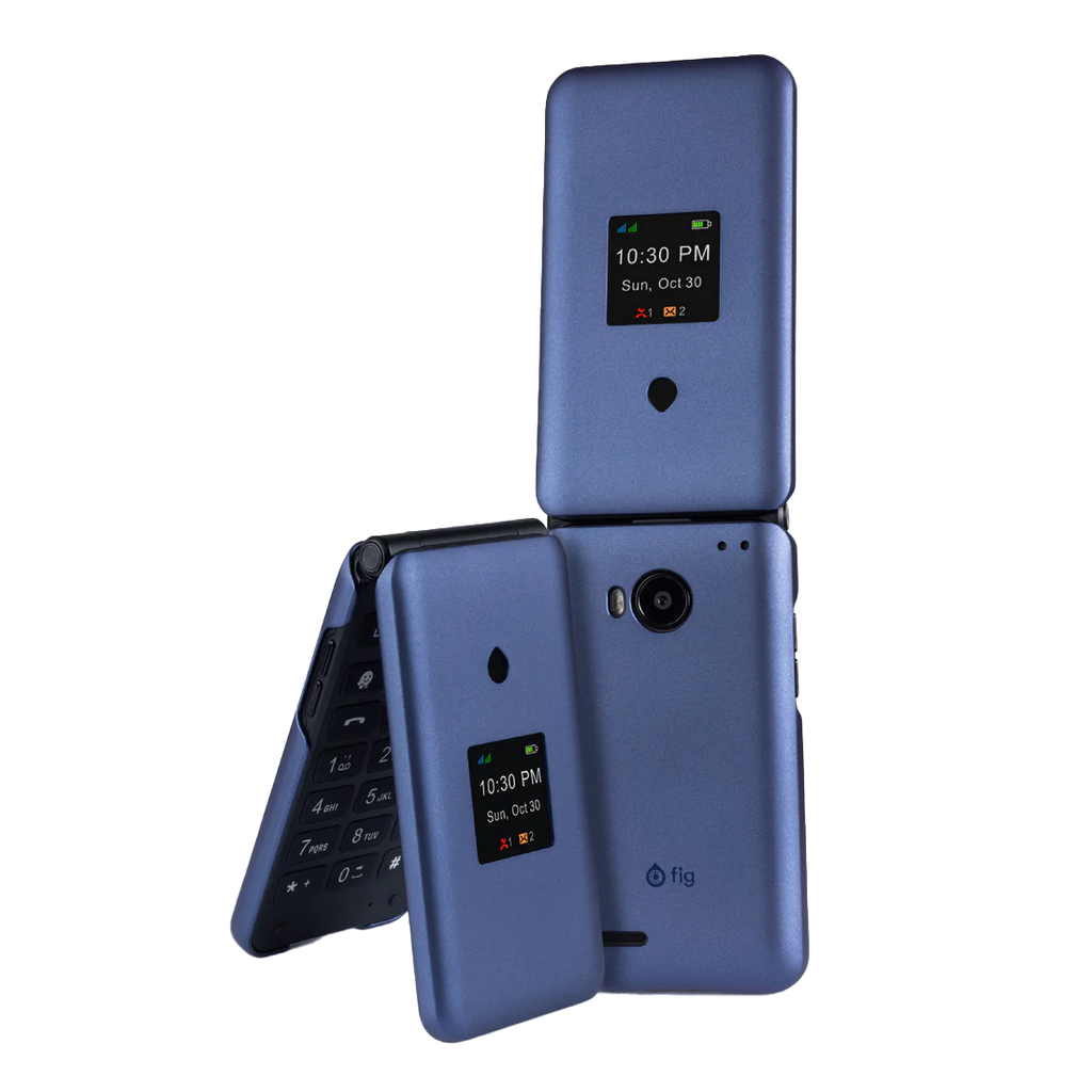 Fig Flip II plastic protective case, blue