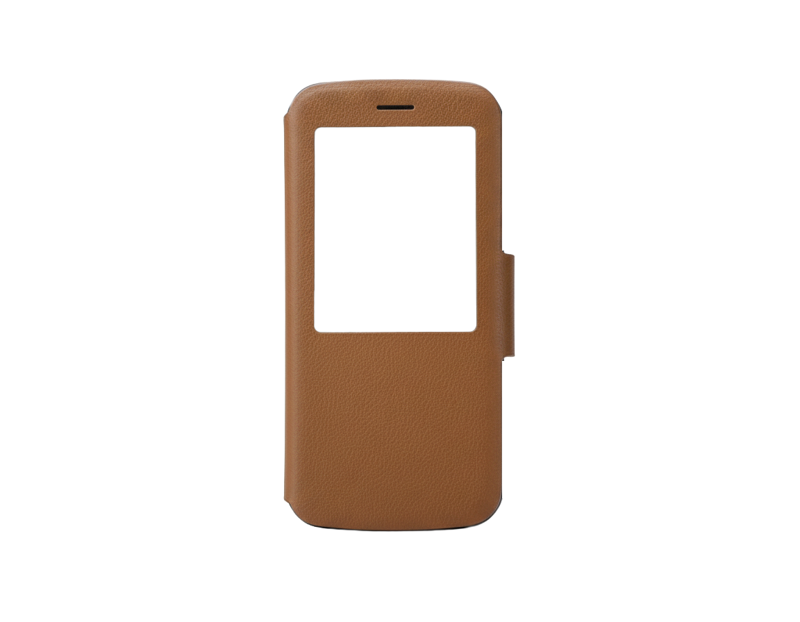 Bliss B1 leather flap case, brown