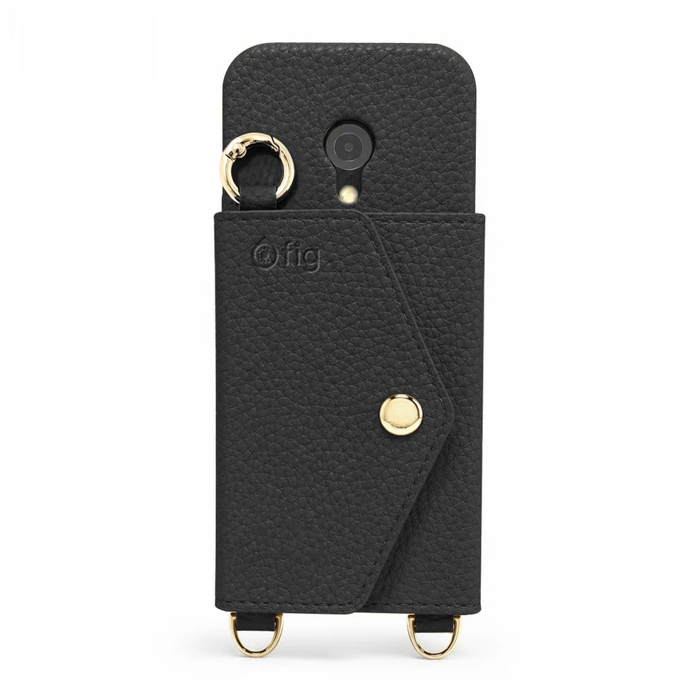 Fig Bar phone wallet case, black